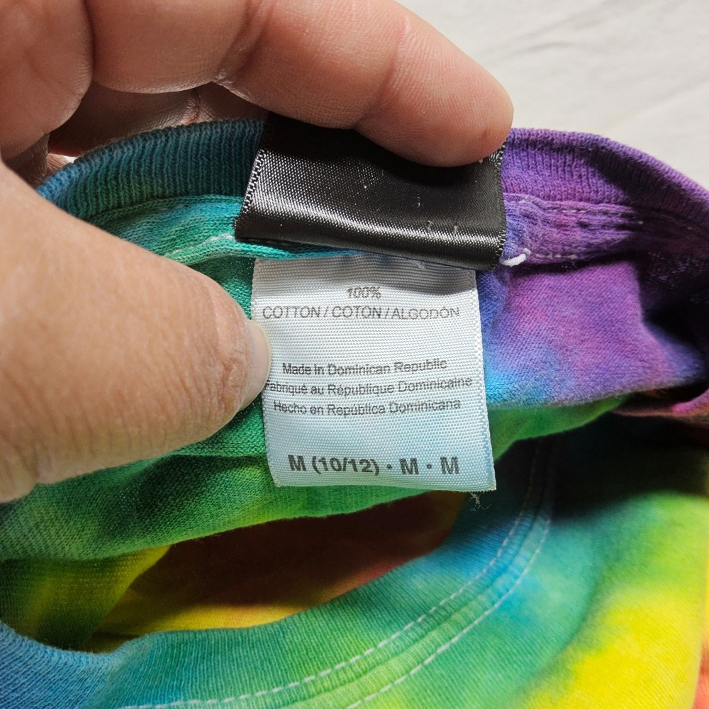 Santa Cruz T-Shirt Kids M 10/12 Multicolor Tie Dye Screaming Hand Graphic - Picture 6 of 11